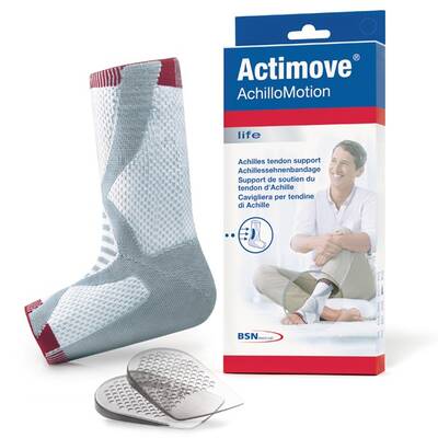 Actimove Achillomotion Silikon Topukluk İçeren Yüksek Kalite Örgü Aşil Tendonu Desteği - 1