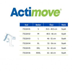 Actimove Knee Brace Coolmax Terletmez Tam Açık Çok Merkezli Menteşeli Dizlik - 3